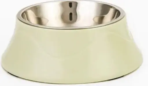 Stainless steel non-slip dog bowl detachable